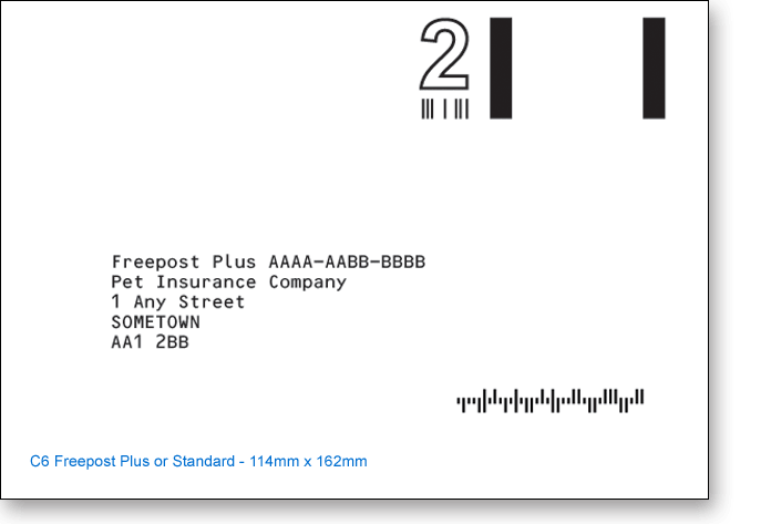 Royal Mail C6 Freepost Envelopes
